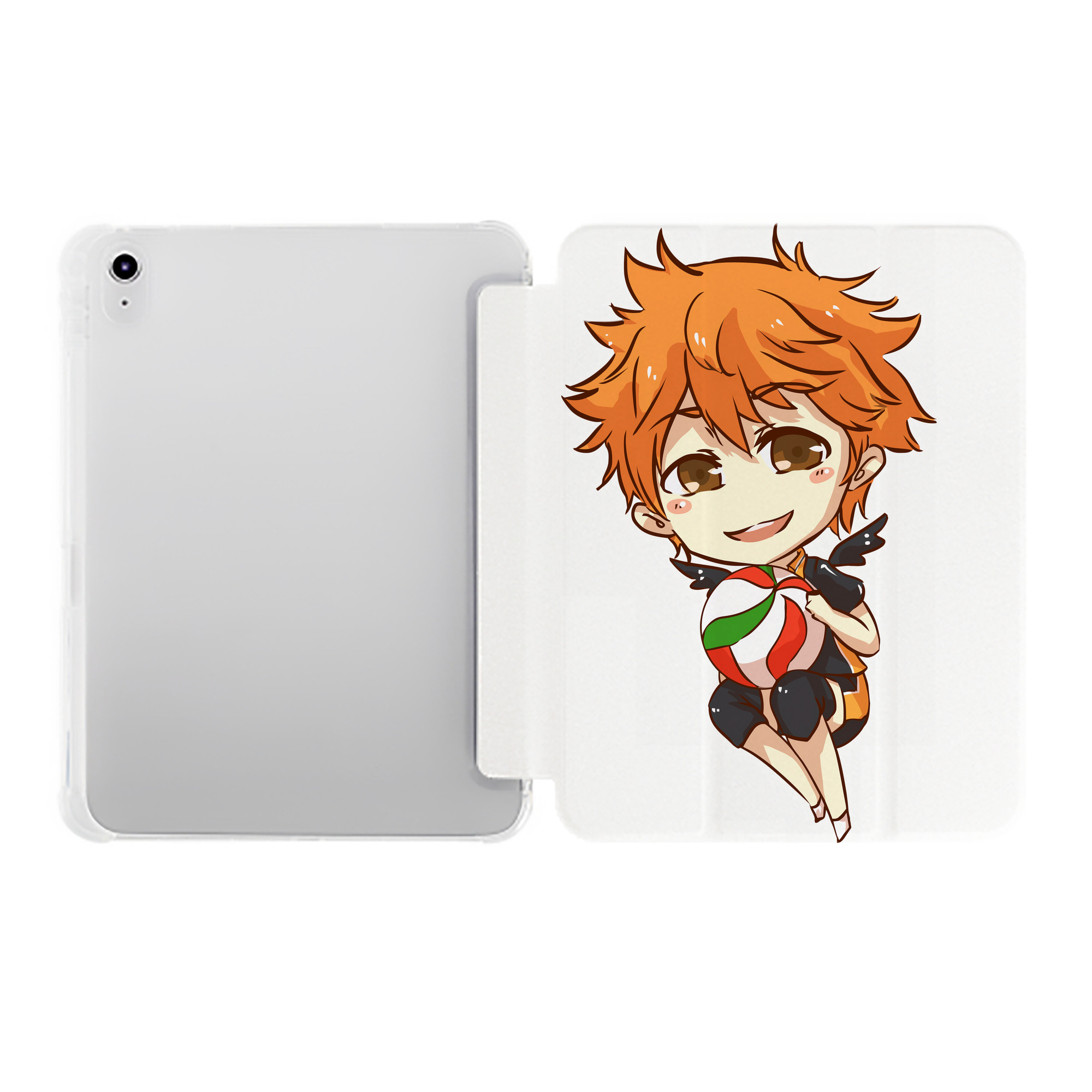 （画像用） ハイキュー!! Haikyu!! IPad ケース ペン収納付き 三つ折りスタンド PUレザー×シリコン 対応機種9.5/10.5/10.9インチ